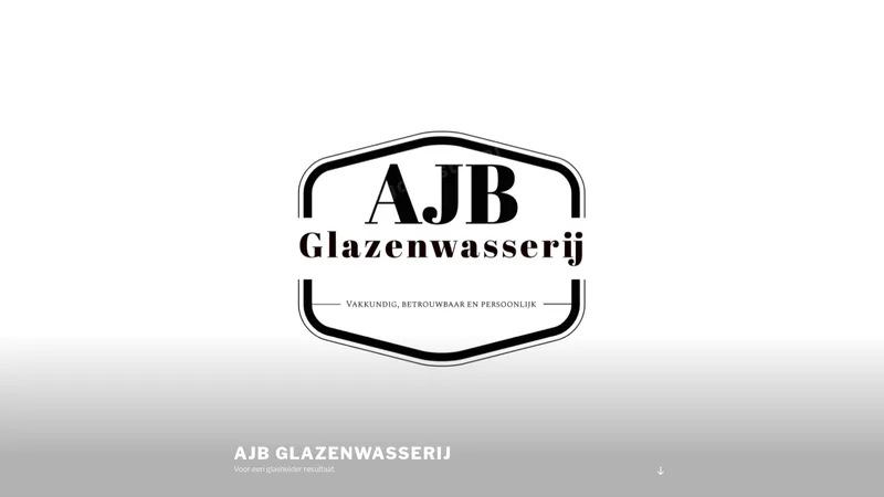 Website van AJB Glazenwasserij