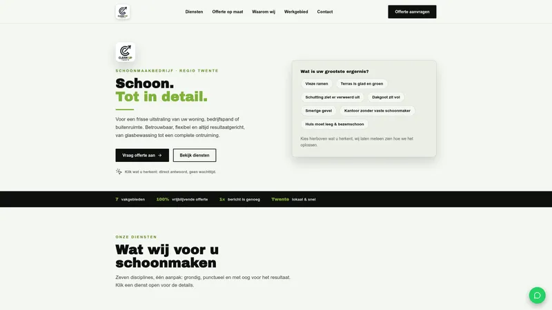 Website van Clean up twente