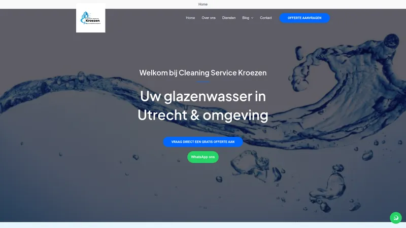Website van Cleaning service kroezen