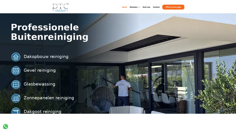 Website van DTC Cleaning