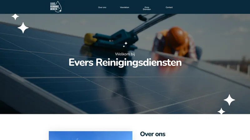 Website van Evers Reinigingsdiensten