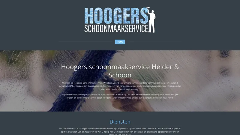 Website van Hoogers Schoonmaakservice