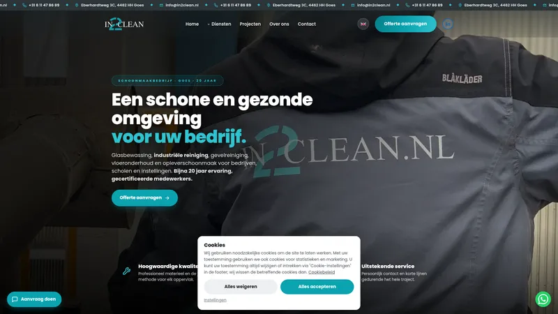 Website van In2Clean