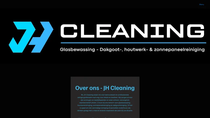 Website van JH Cleaning