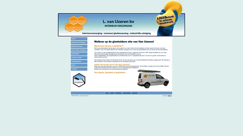 Website van L. van IJzeren bv