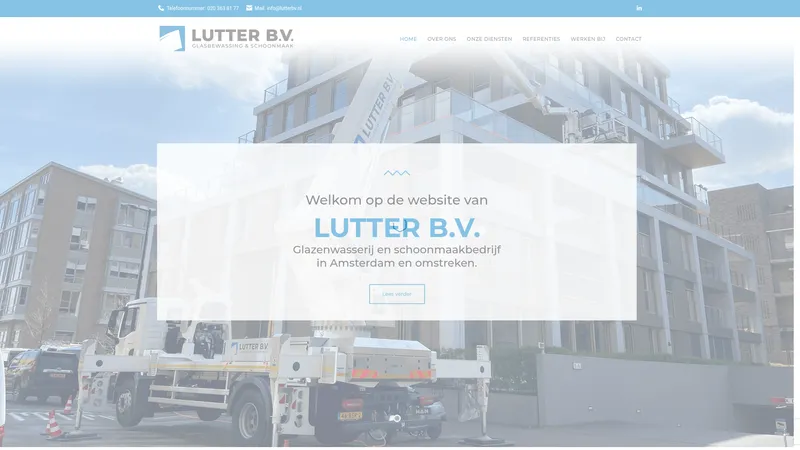 Website van Lutter B.V.