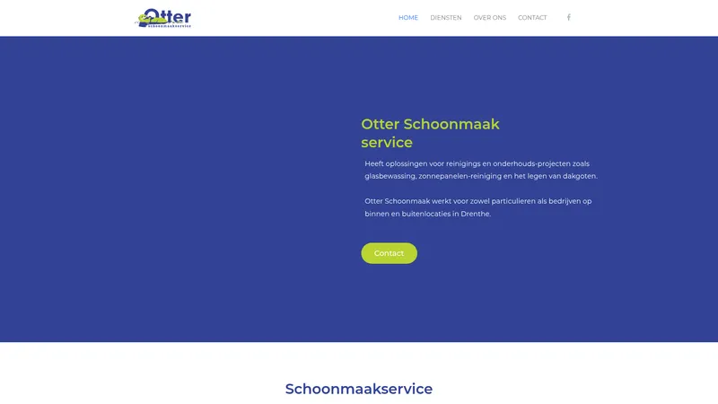 Website van Otter Schoonmaakservice