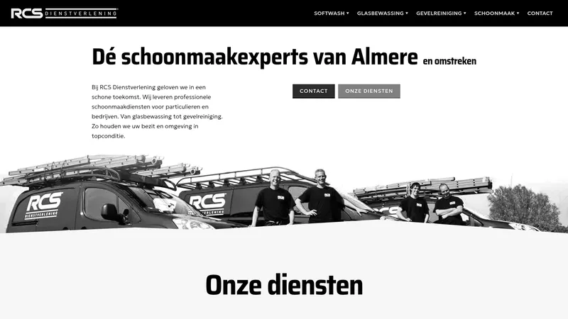 Website van RCS Dienstverlening