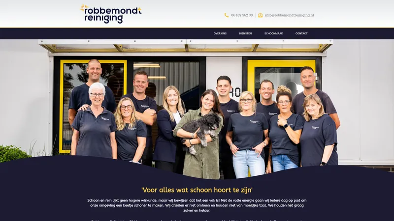 Website van Robbemondt Reiniging B.V.