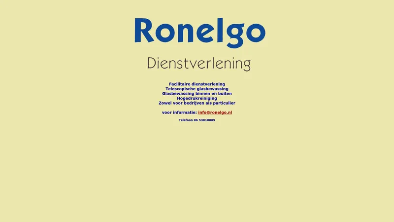 Website van Ronelgo