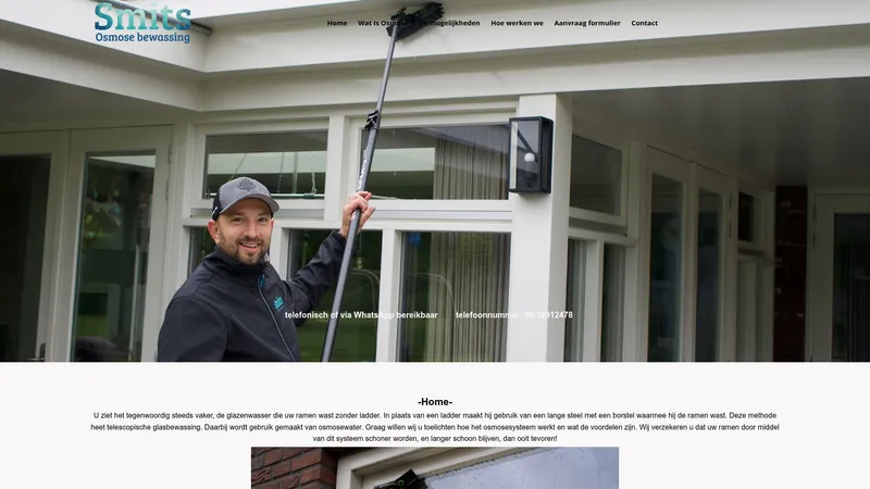Website van Smits osmose bewassing