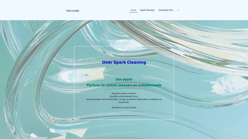 Website van Spark Cleaning