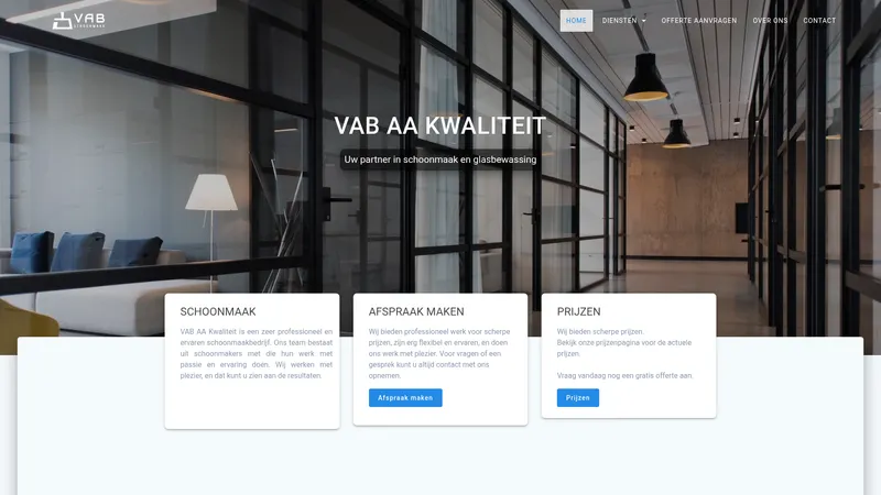 Website van VAB AA KWALITEIT