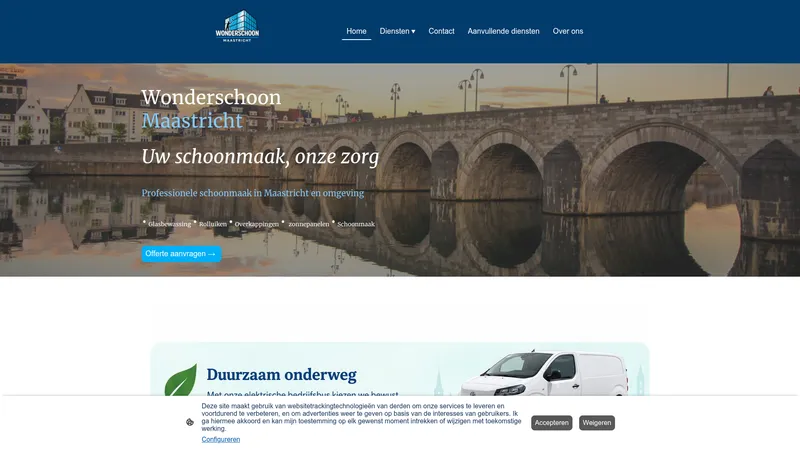 Website van Wonderschoon Maastricht