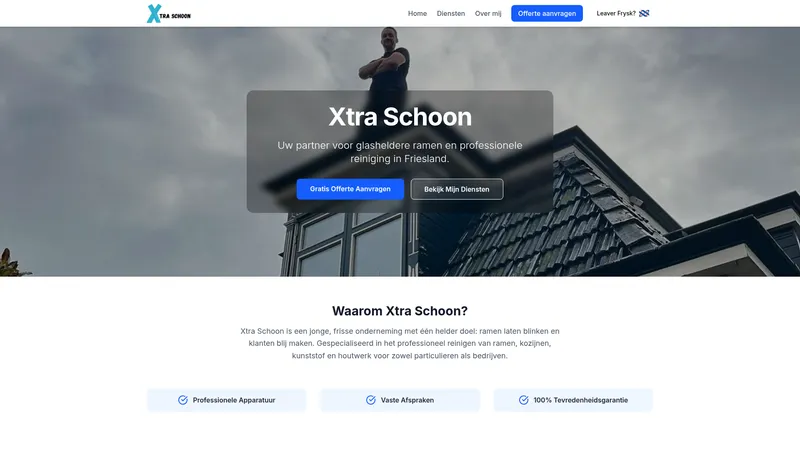 Website van Xtra Schoon
